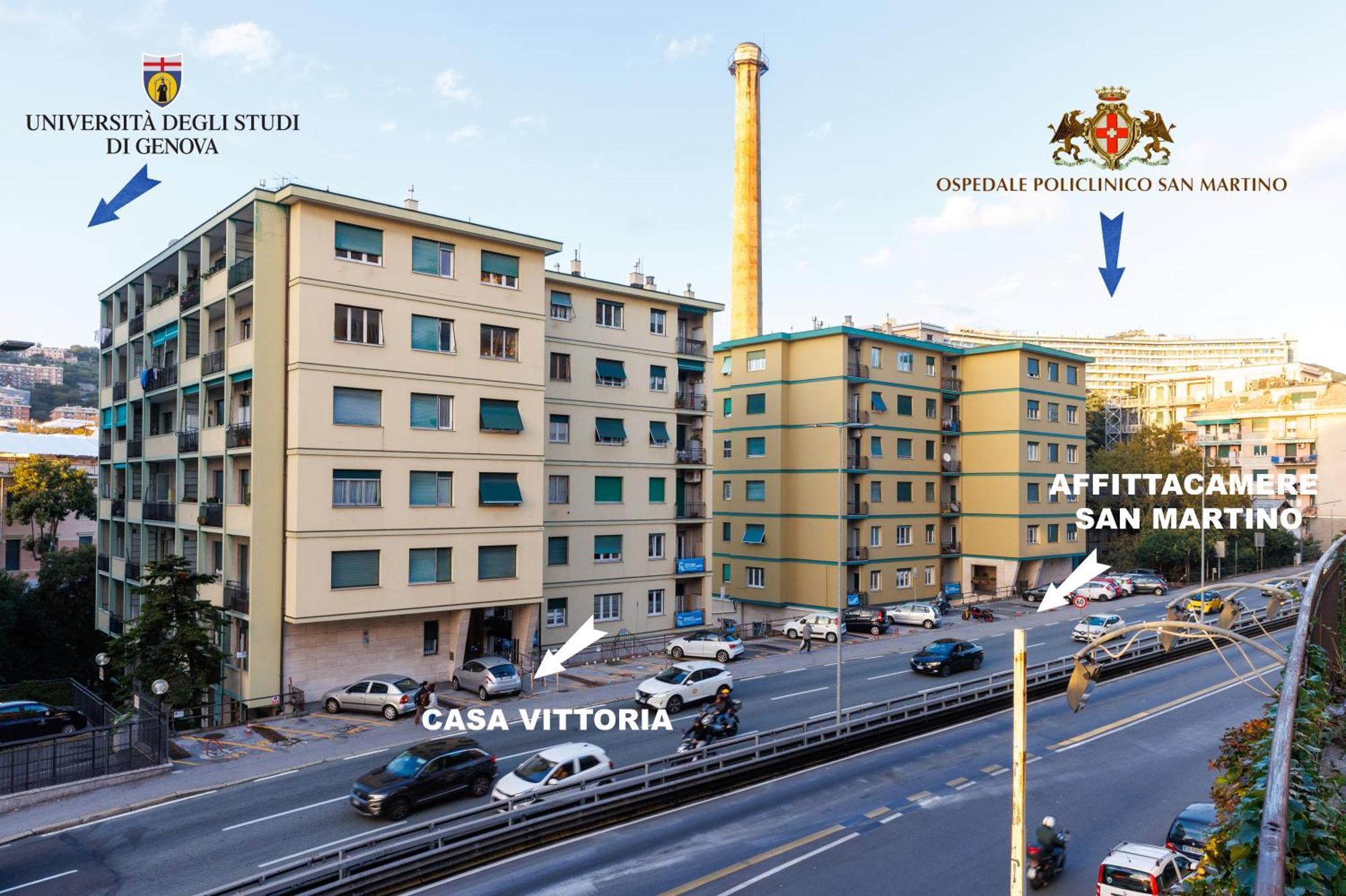Casa Vittoria Di San Martino Affittacamere 제노바 외부 사진